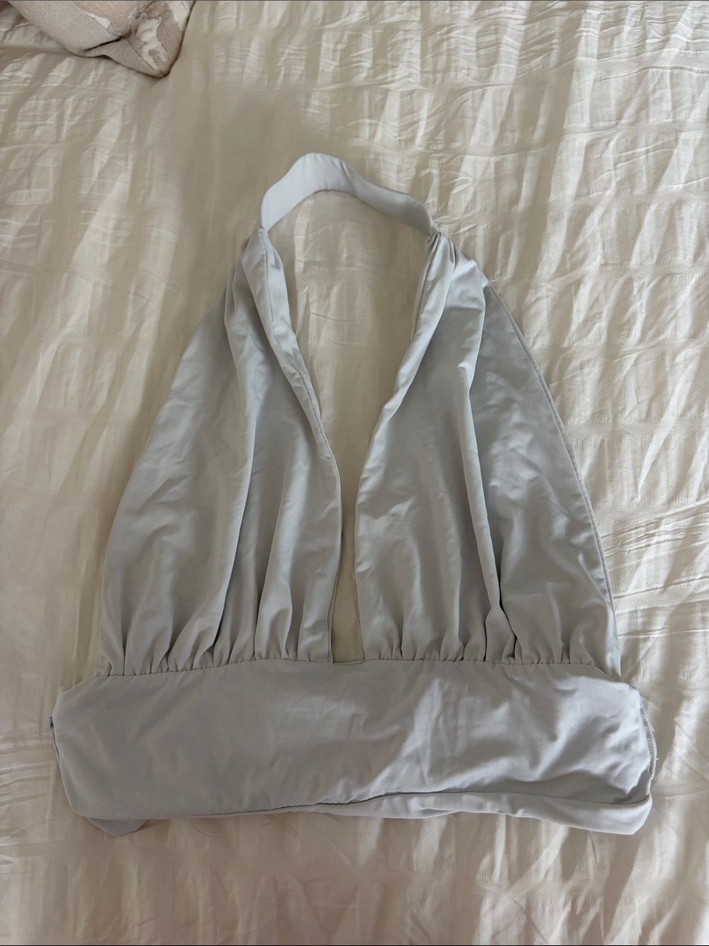 Edikted White Halter Crop Top